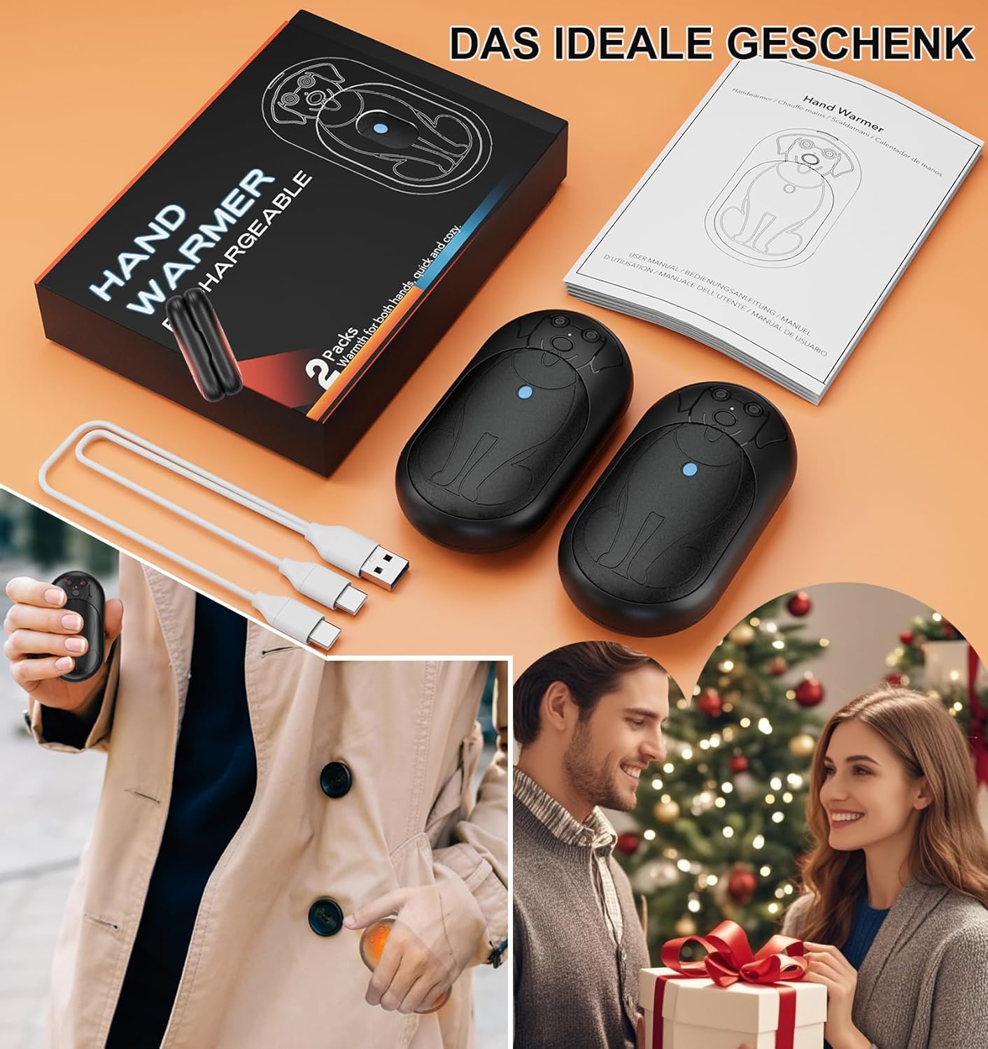Hand Warmer, Schwarz