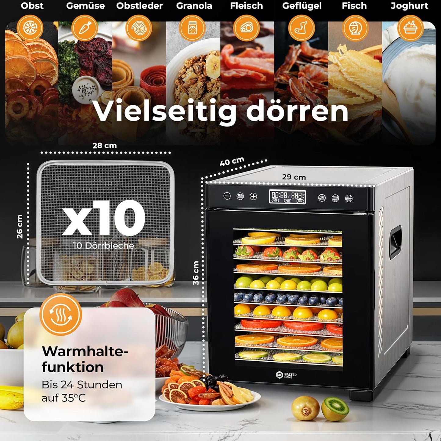 Dörrautomat, D. 10 Etagen