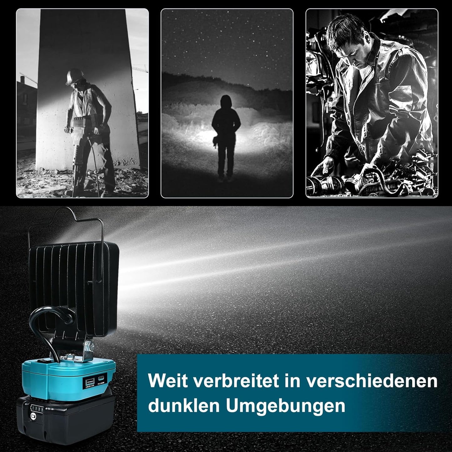 Akku-LED-Arbeitsleuchte, Blue-1