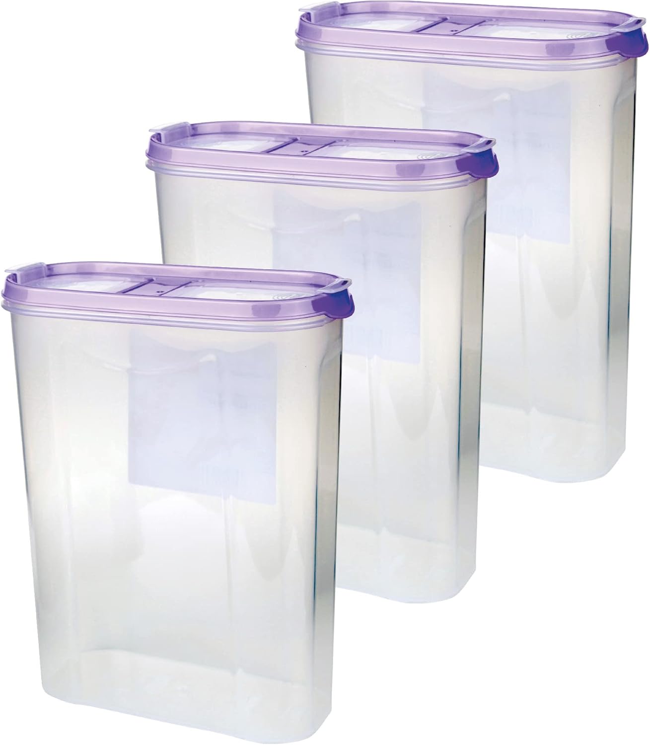 3er Pack Vorratsdosen-Set mit Deckel (2,8 Liter), Lila 3er Pack ( 3 Stück )