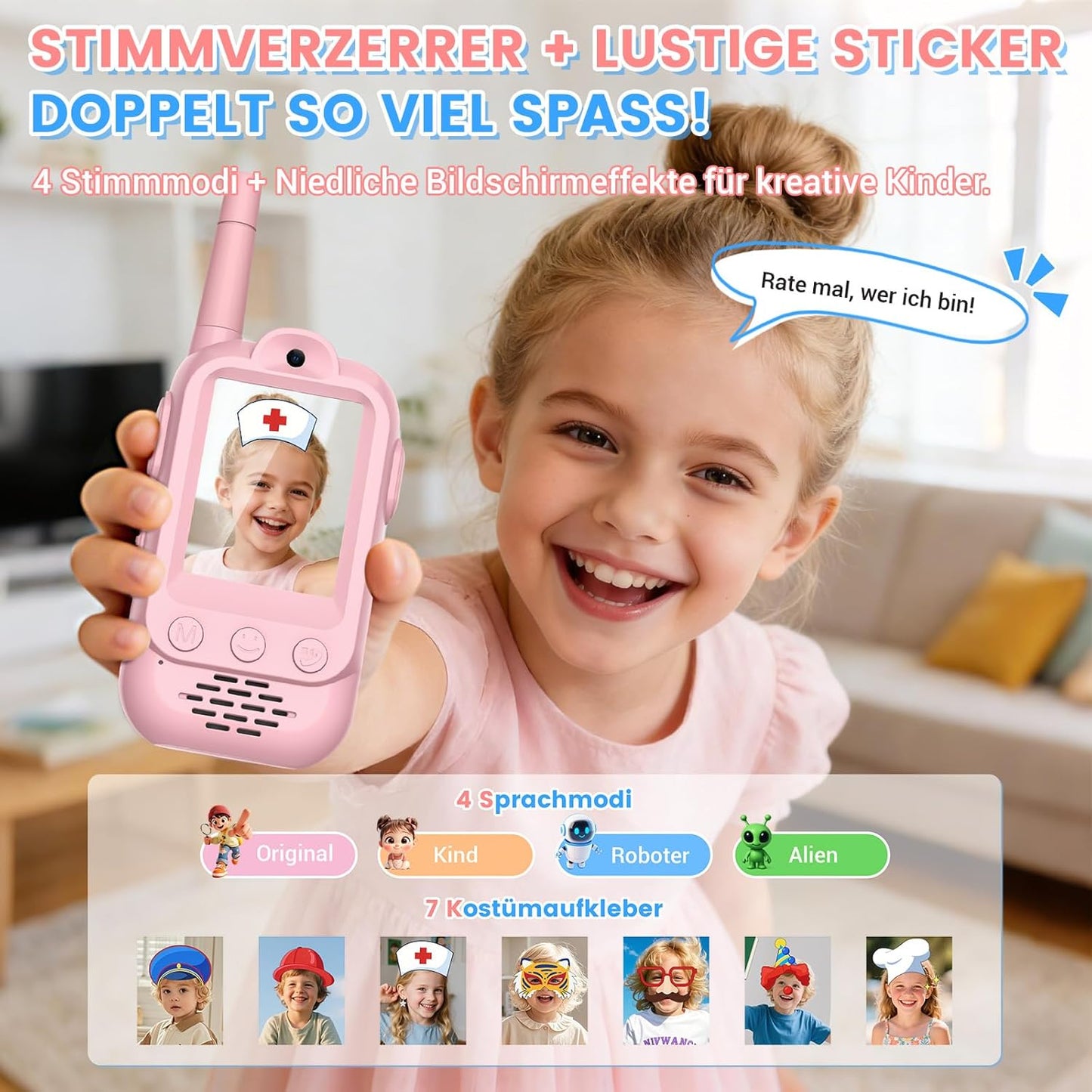 Video Walkie Talkie Set für Kinder, 2026
