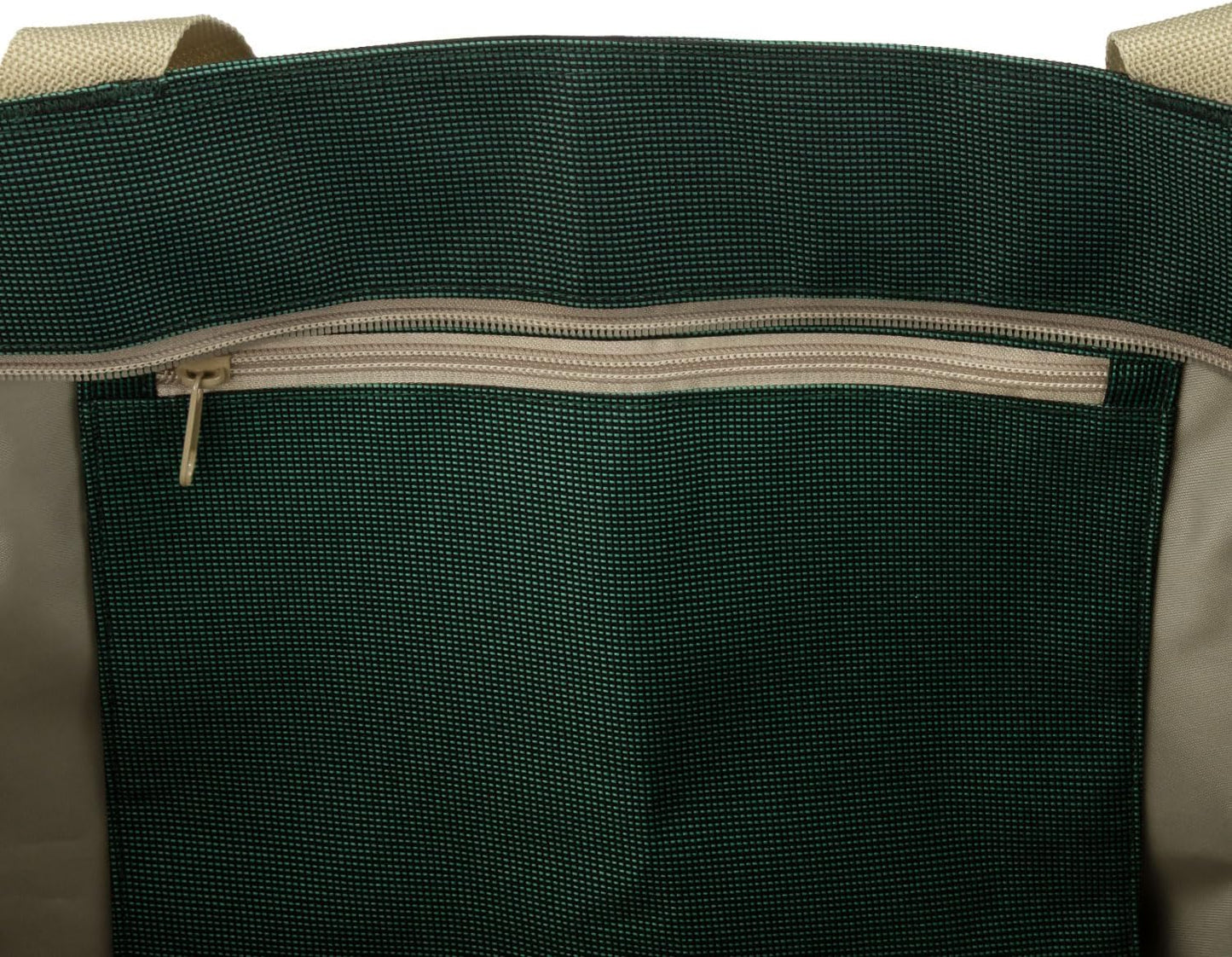 Strandtasche, Grün Bestickt