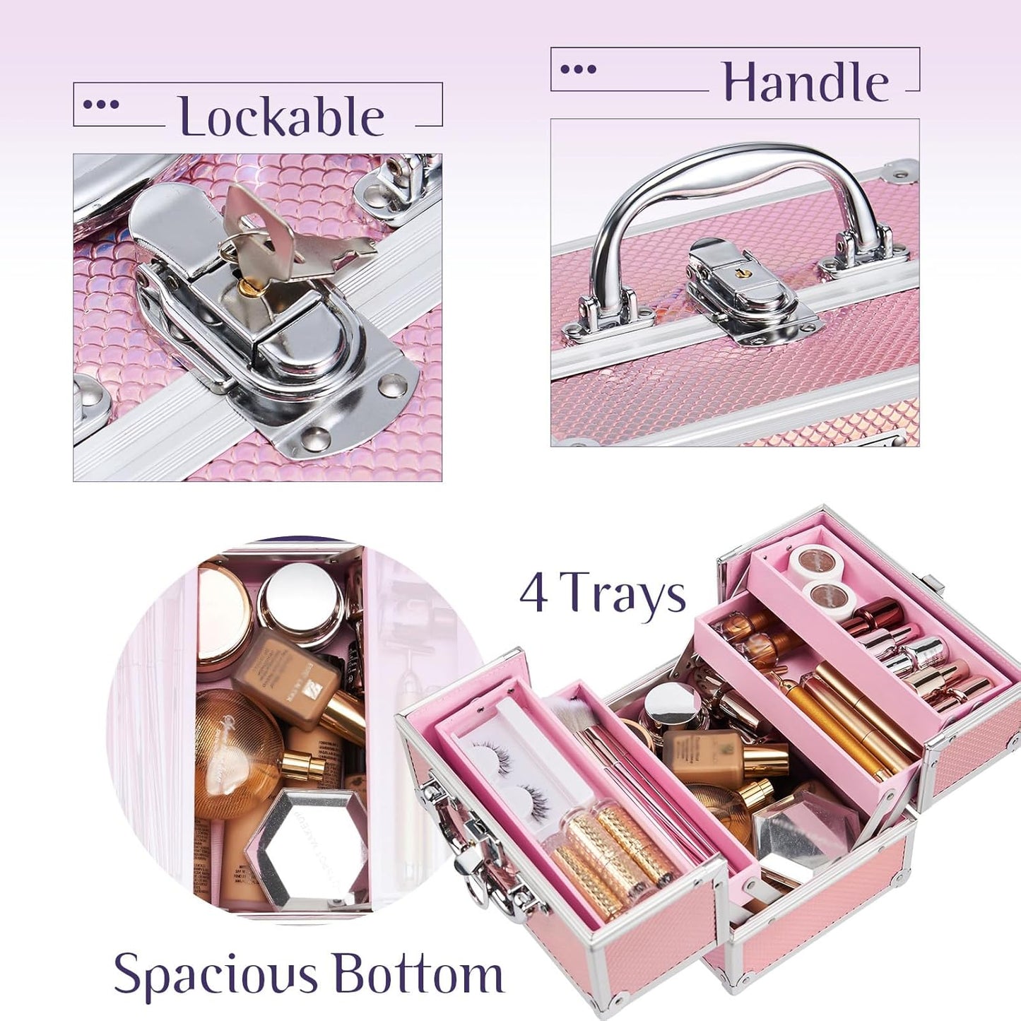 Schminkkoffer, Rosa