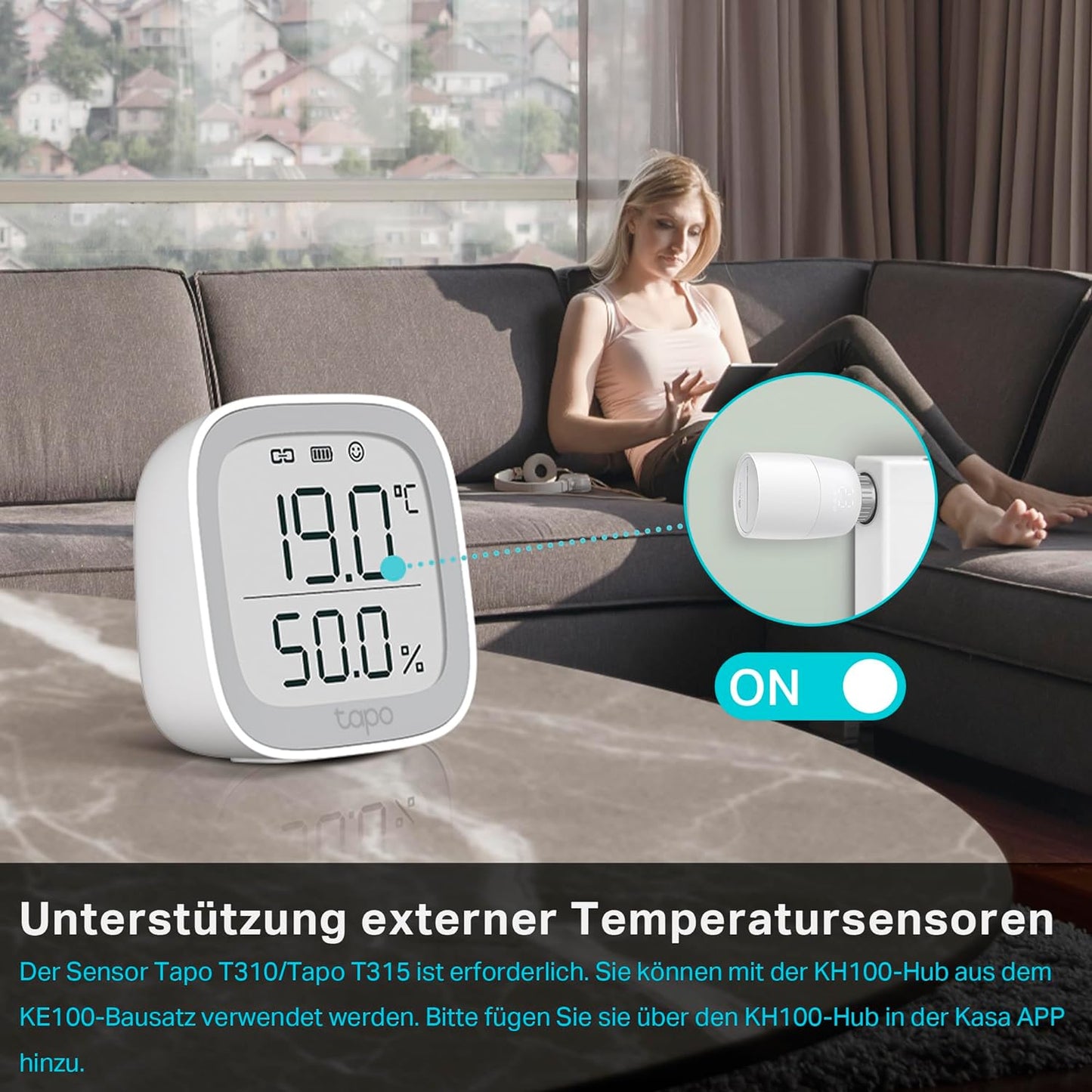 Kasa Smart Heizkörperthermostat, Single ; Heizkörperthermostat mit Hub
