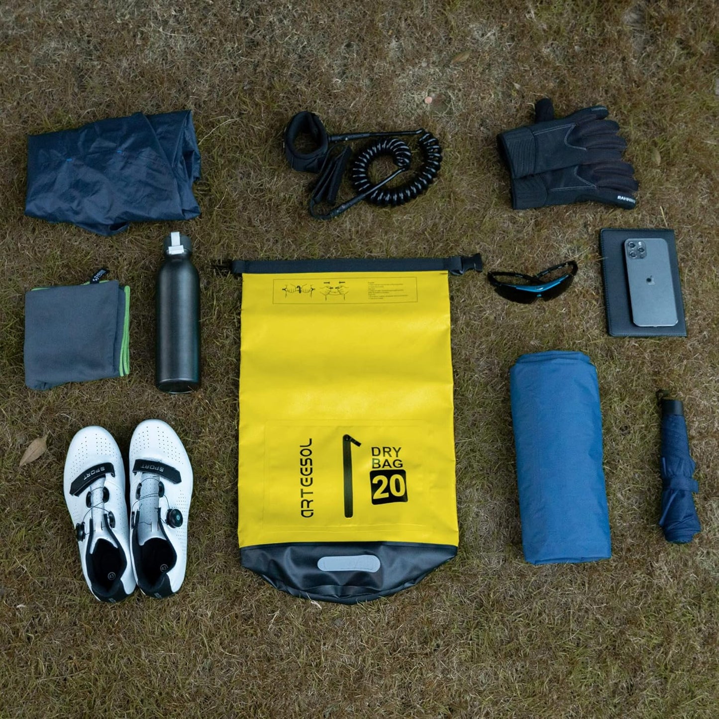 Wasserdichte Dry Bag, 30 Liter, Gelb 30L