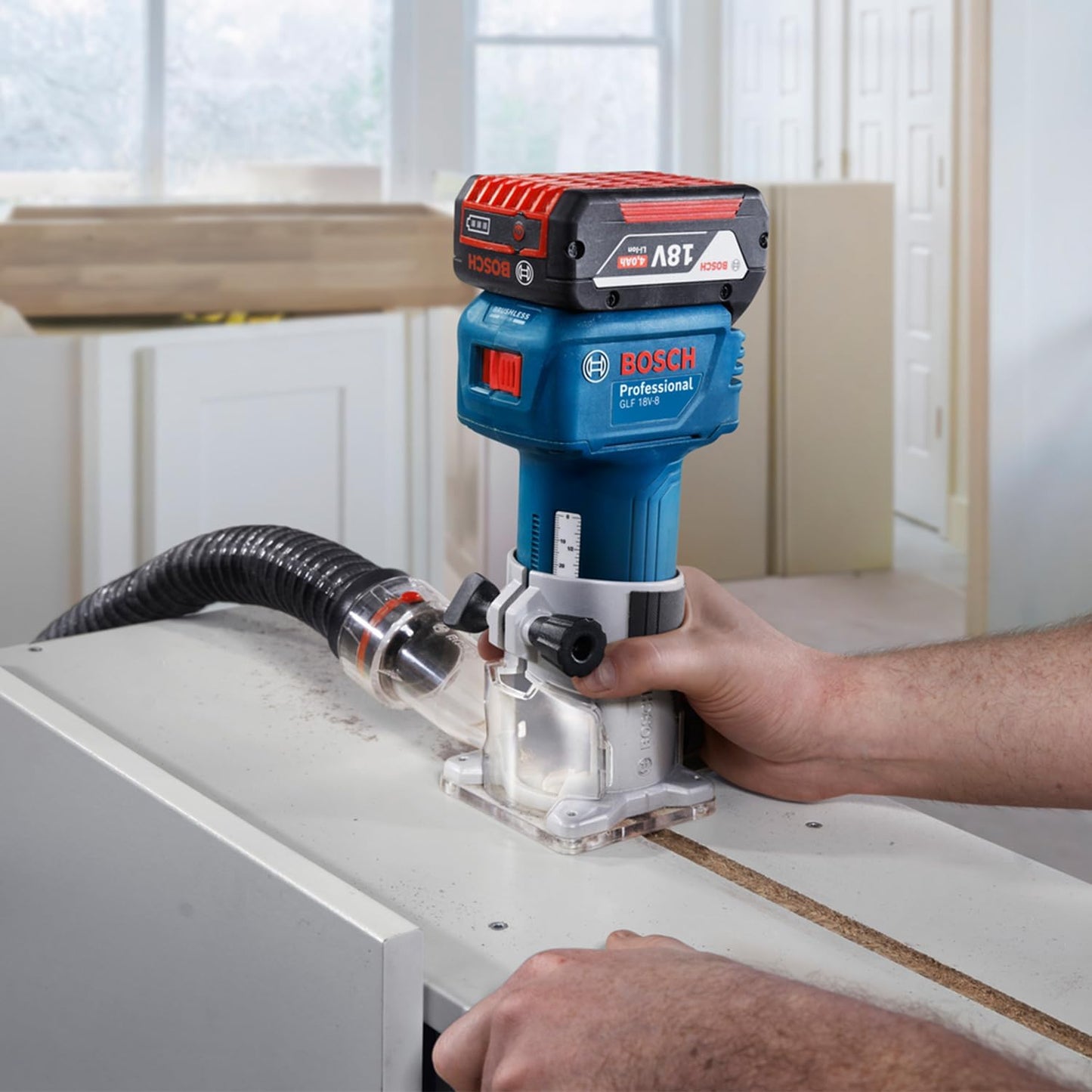 18V Akku-Kantenfräse GLF 18V-8 Set, ohne Akku/Lader