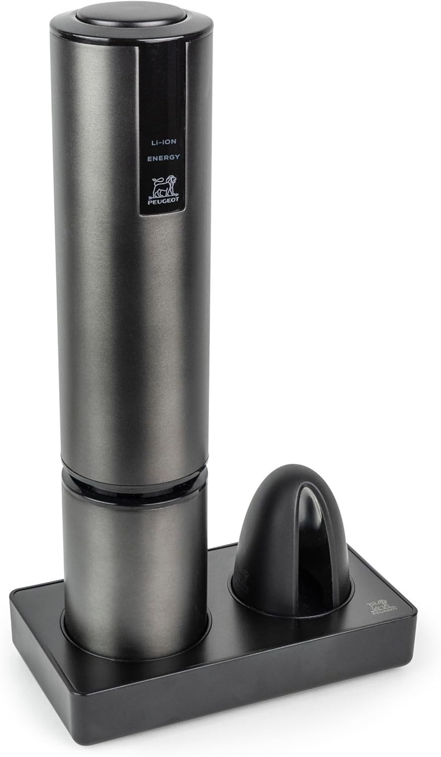 Elis Touch elektrischer Korkenzieher mit Ladestation und Folienschneider, 10.6 in, Carbon.