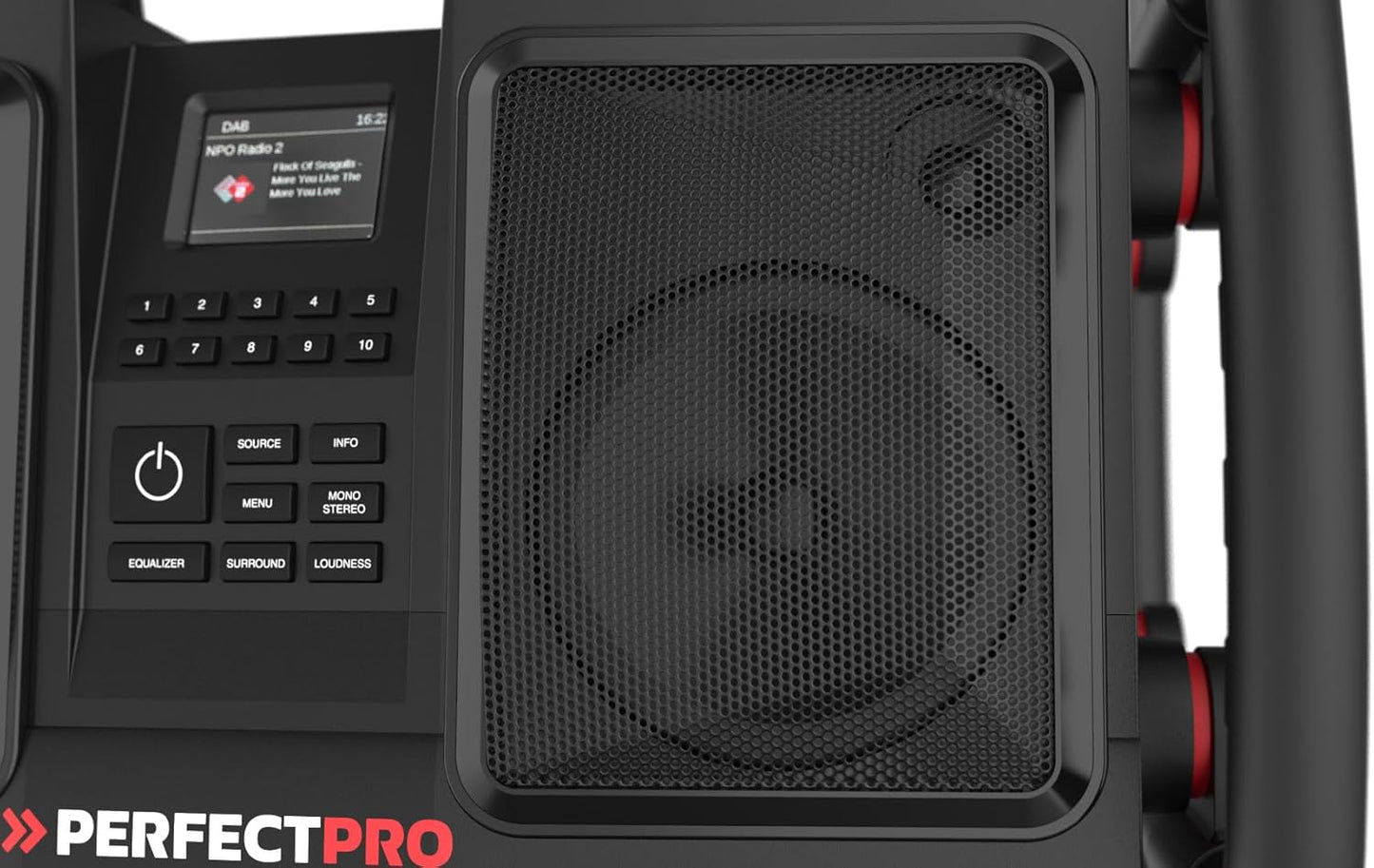 Baustellenradio Rockbull mit DAB+ und Bluetooth