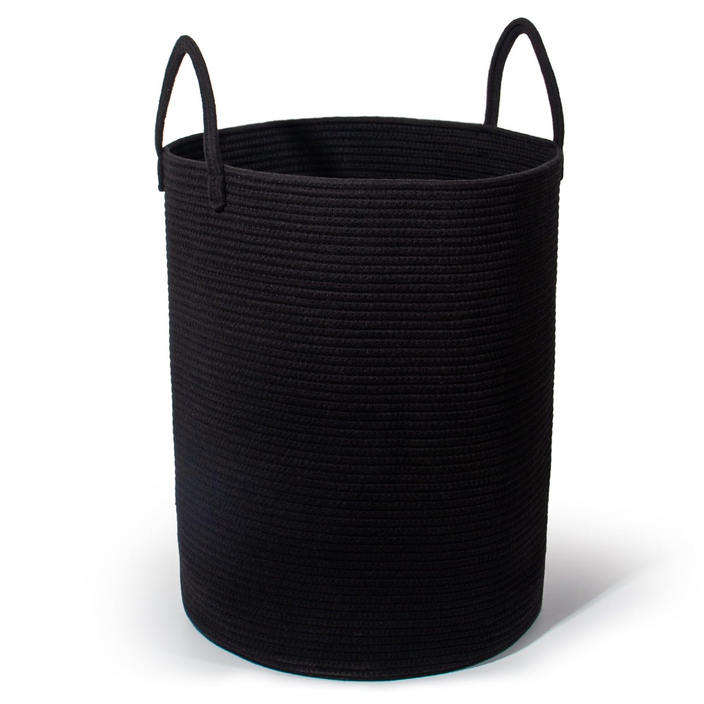 Wäschesammler mit Henkel, Schwarz D 38 x H 50 CM