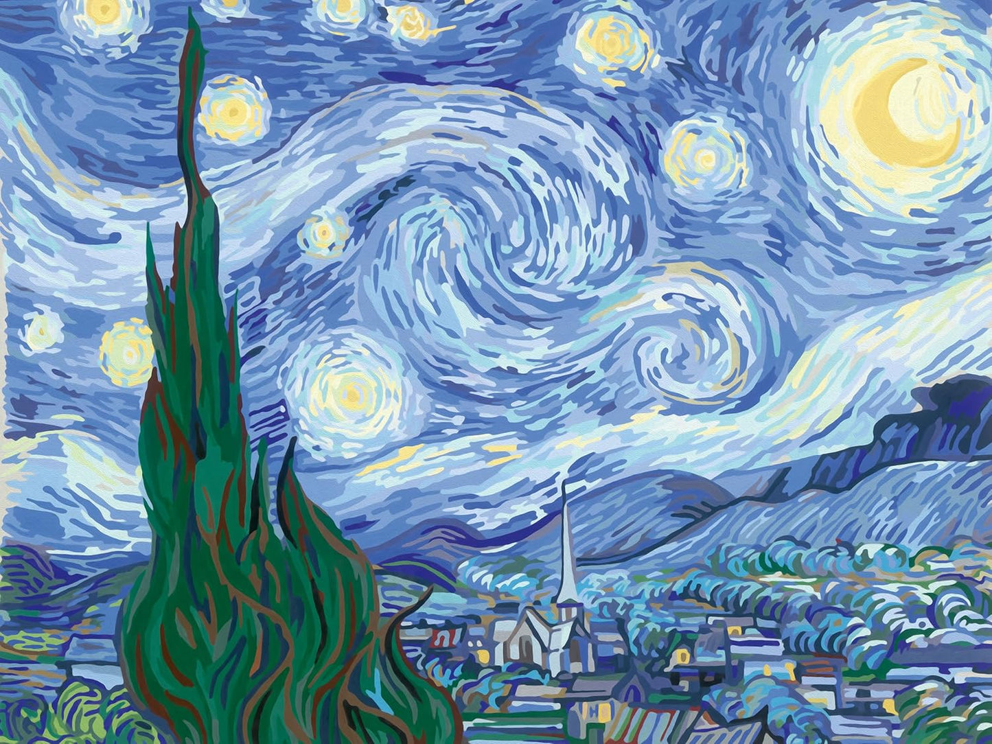 CreArt - Starry Night (Van Gogh), postimpressionistisch