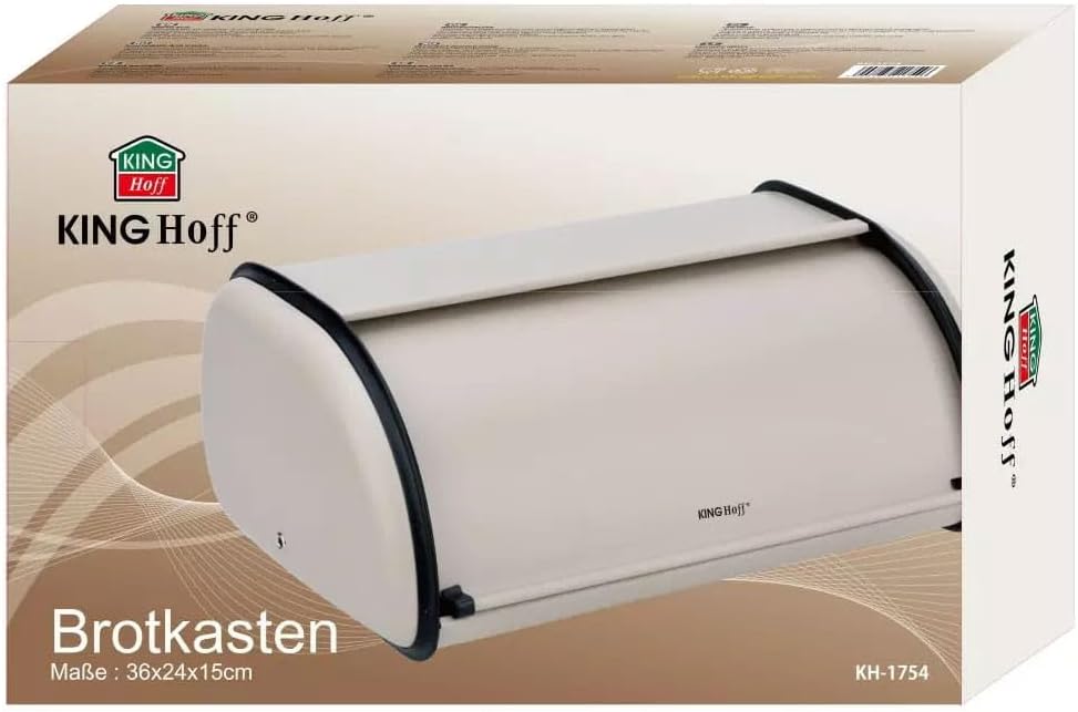 Brotkasten KH-1754, Beige 36cm x 24cm x 15cm (Kleine )