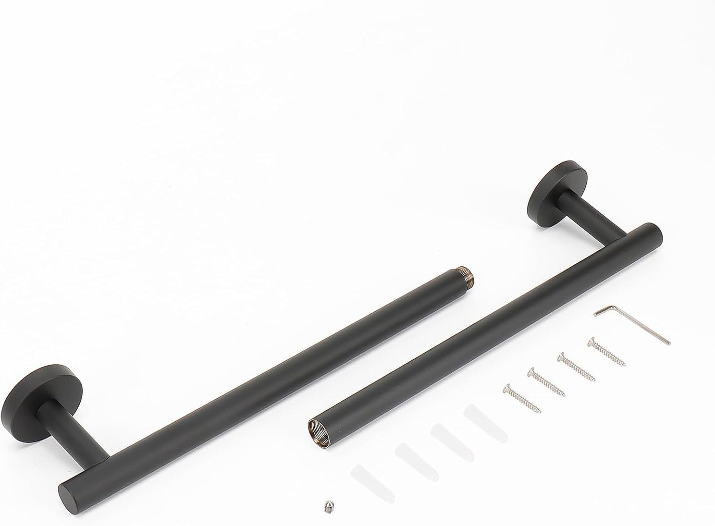 Handtuchhalter zur Wandmontage, Edelstahl 61 cm, 1 Packung 24 Inch Mattes Schwarz