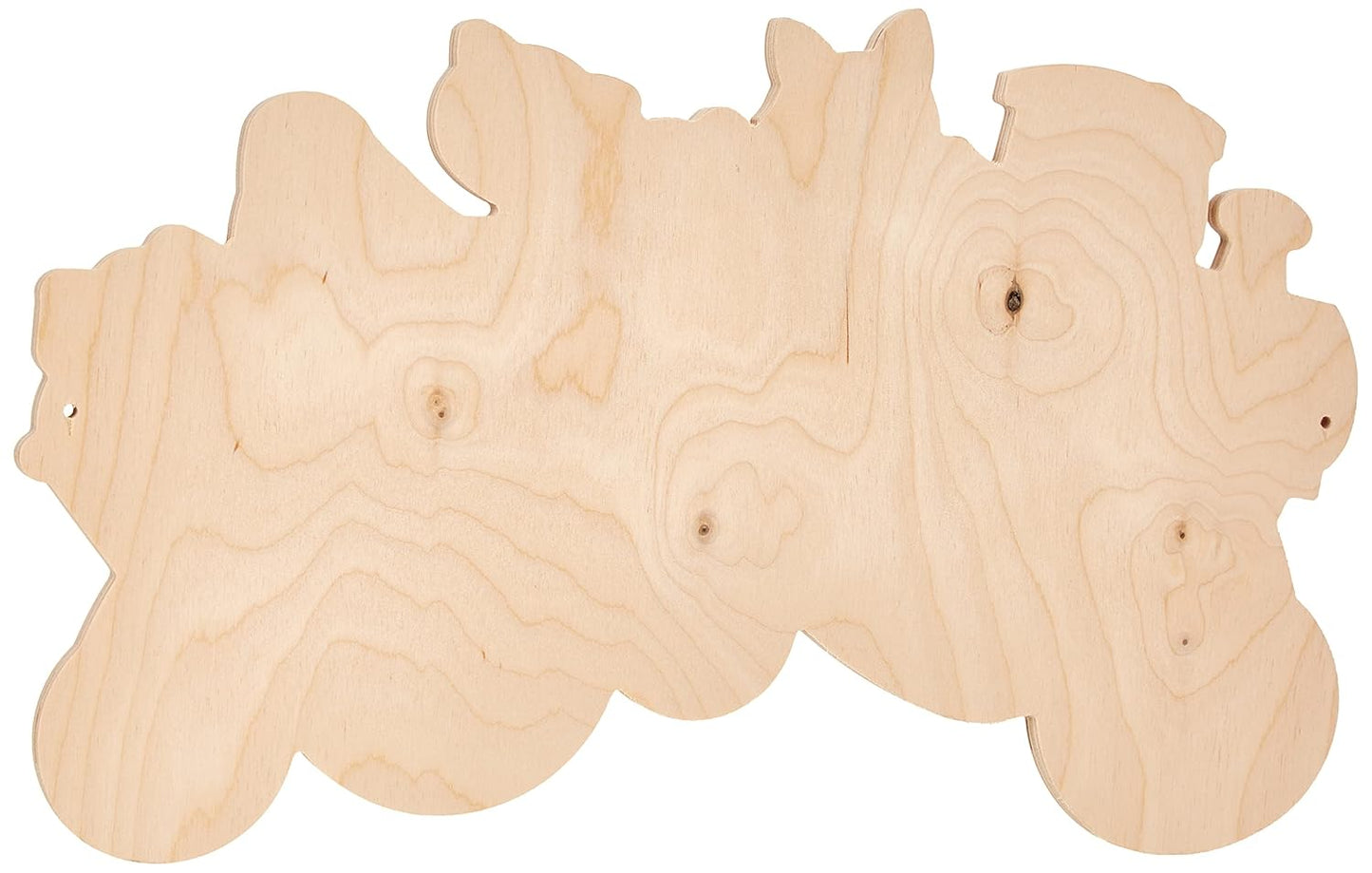 Holz-Garderobe für Kinder (Eisenbahn, 5 Haken)