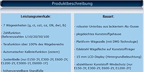 Präzisionswaage E3000Y-0.5