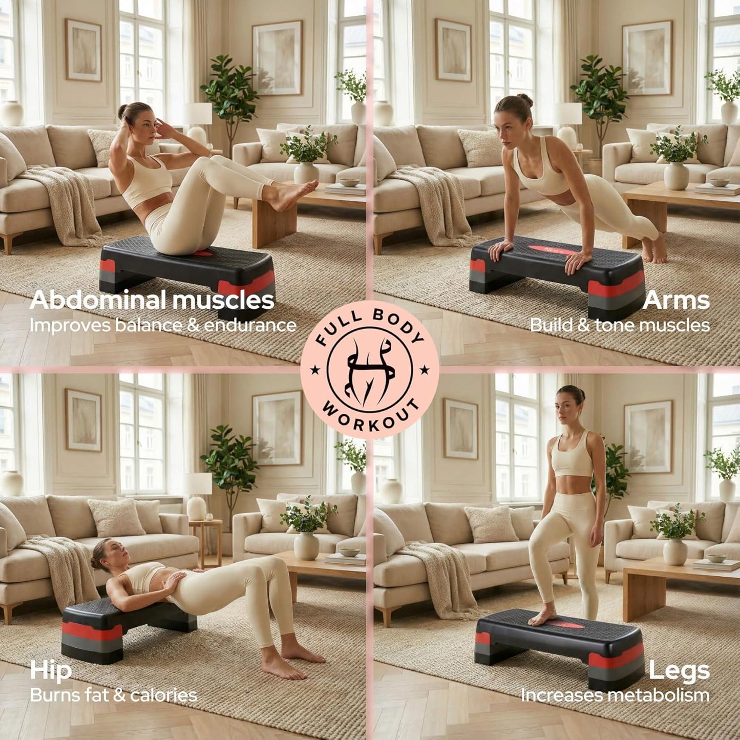 Fitness Stepper mit Höhenverstellung