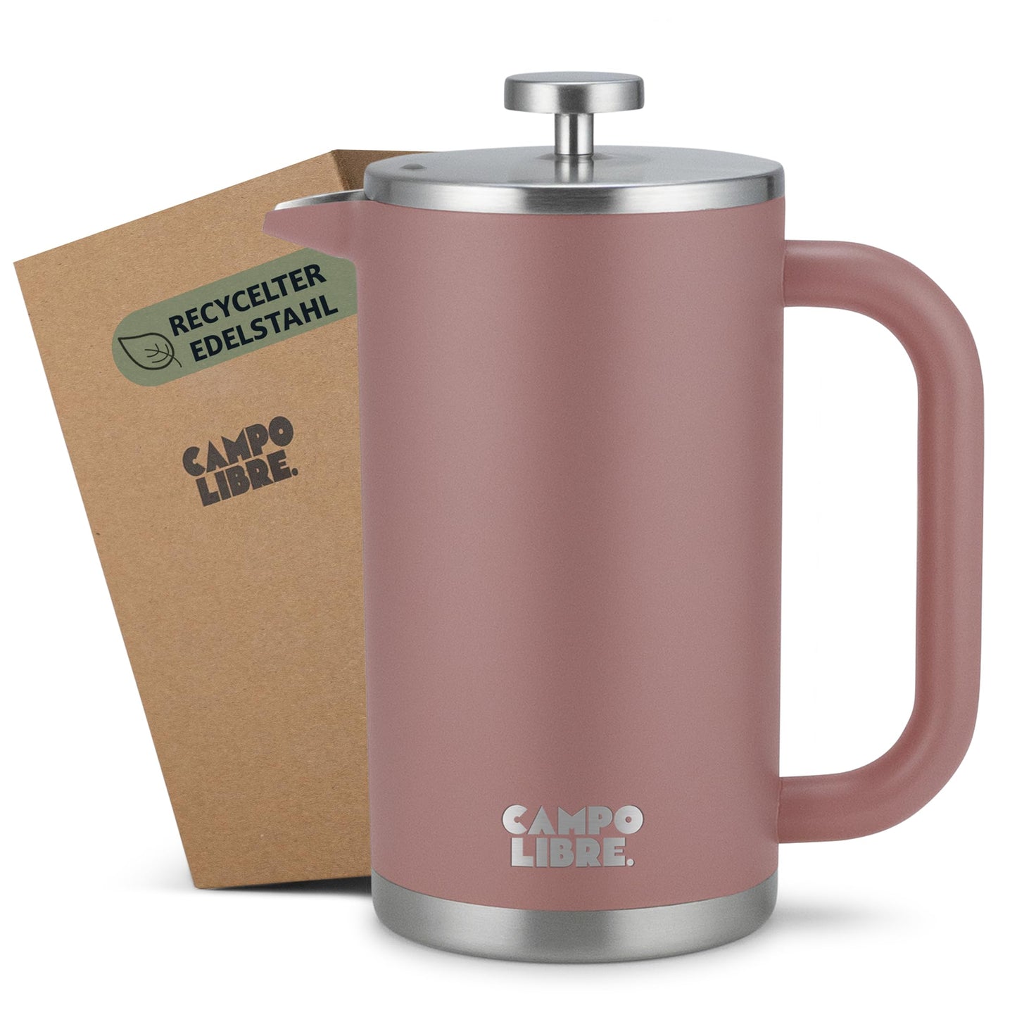 French Press GIORGIO, 1000ml Misty Pink