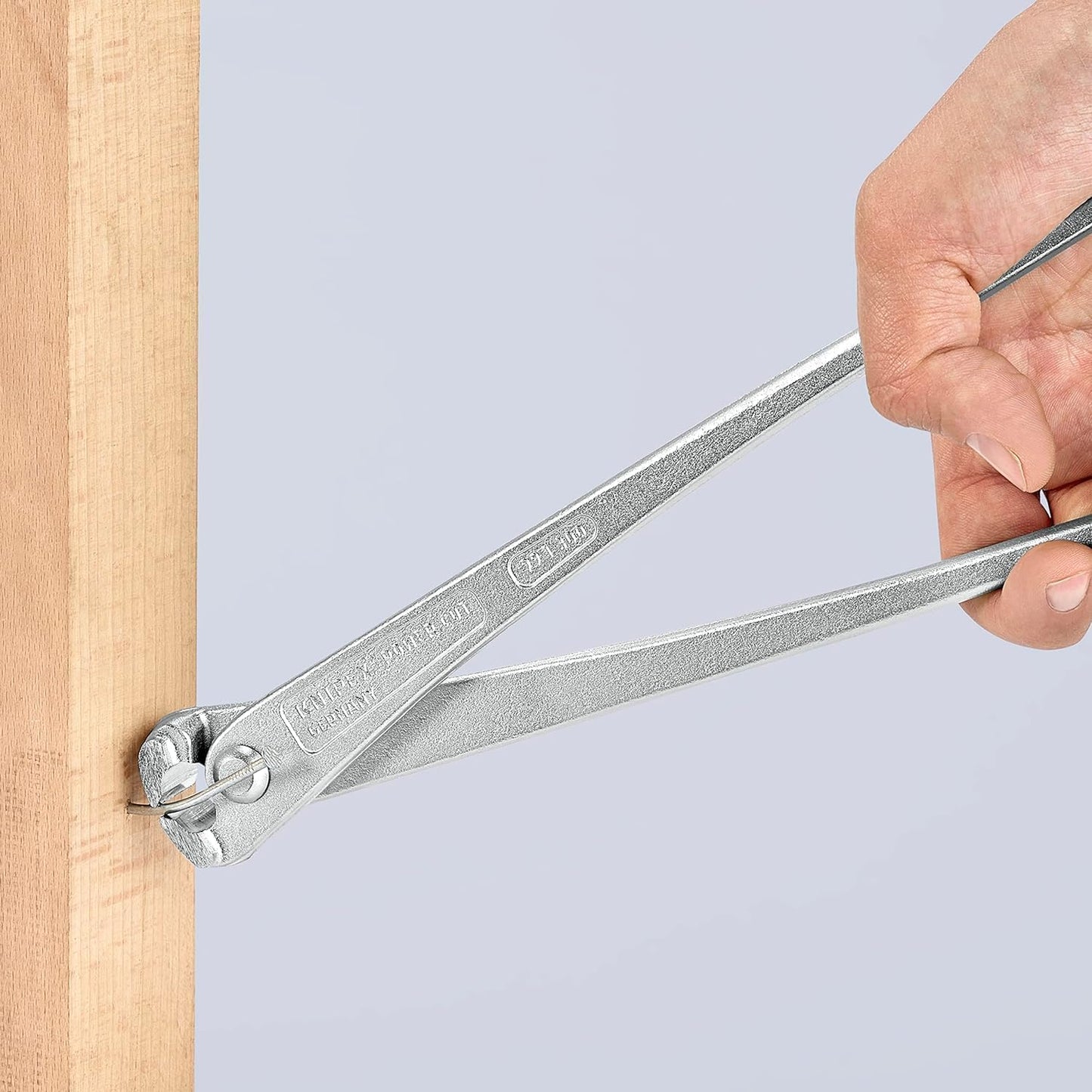 Kraft-Monierzange, Ohne Griffhüllen, Silber 250 mm glanzverzinkt SB-Verpackung