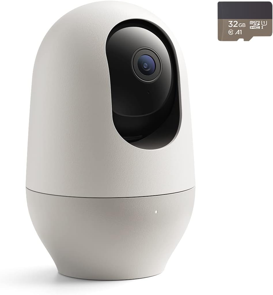 Babyphone mit SD-Karte, 1080P weiss mit SD-Karte