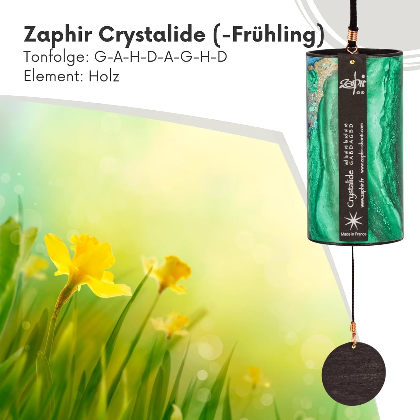 Zaphir Klangspiel Shanti, Crystalide | Grün