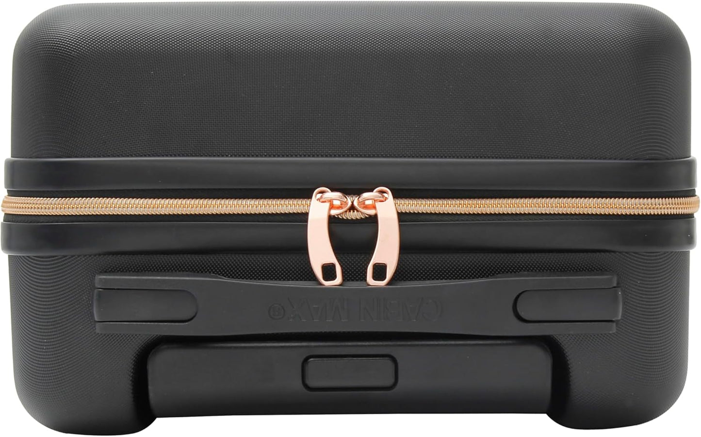 Hartschalen Trolley für Handgepäck, 40 x 30 x 20cm, 2 Räder Black / Rose Gold