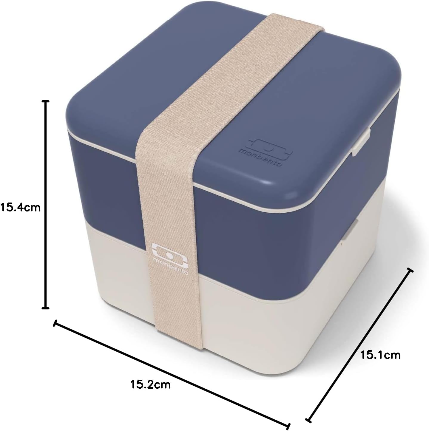 Grosse Bento Box, Blau Natural