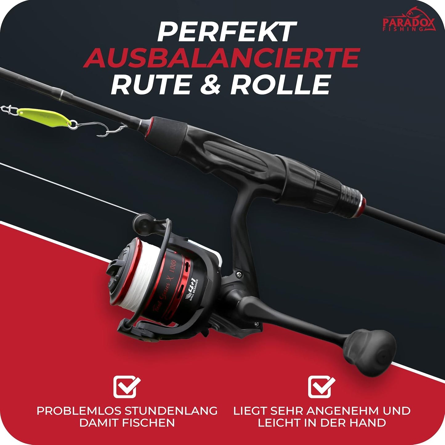 Trout Series X UL-Ruten Set, UL-Rute und Rolle