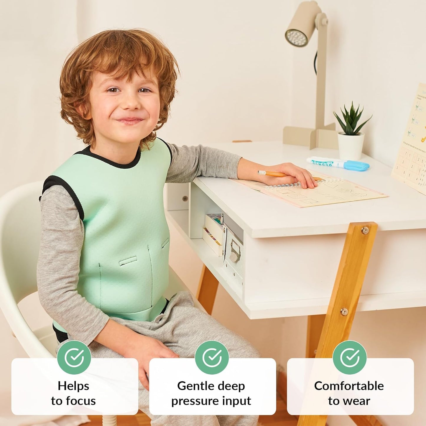 Gewichtsweste für Kinder, M Green