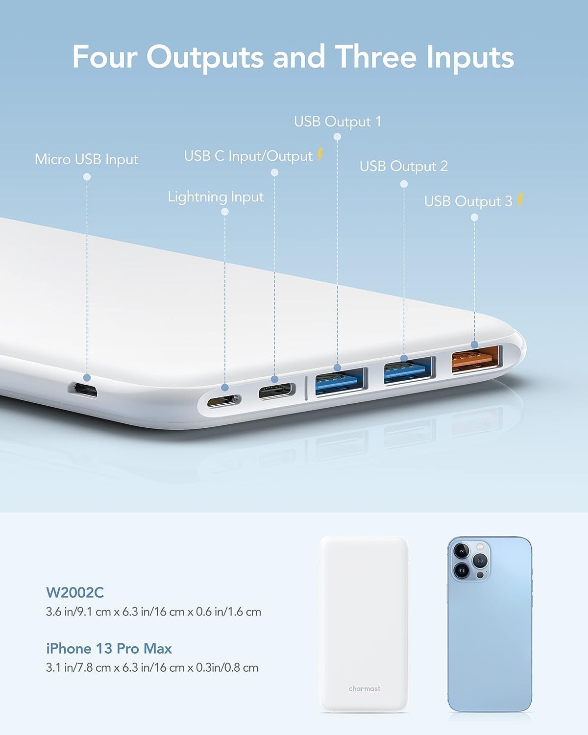 Ultra Slim Powerbank, Weiss