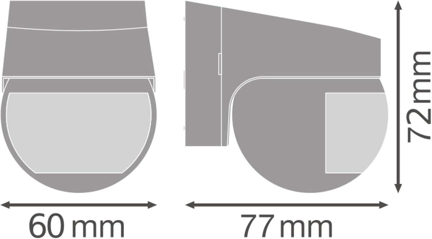 SENSOR WALL 110DEG IP44 DG, Dunkelgrau 110 Grad-Sensor