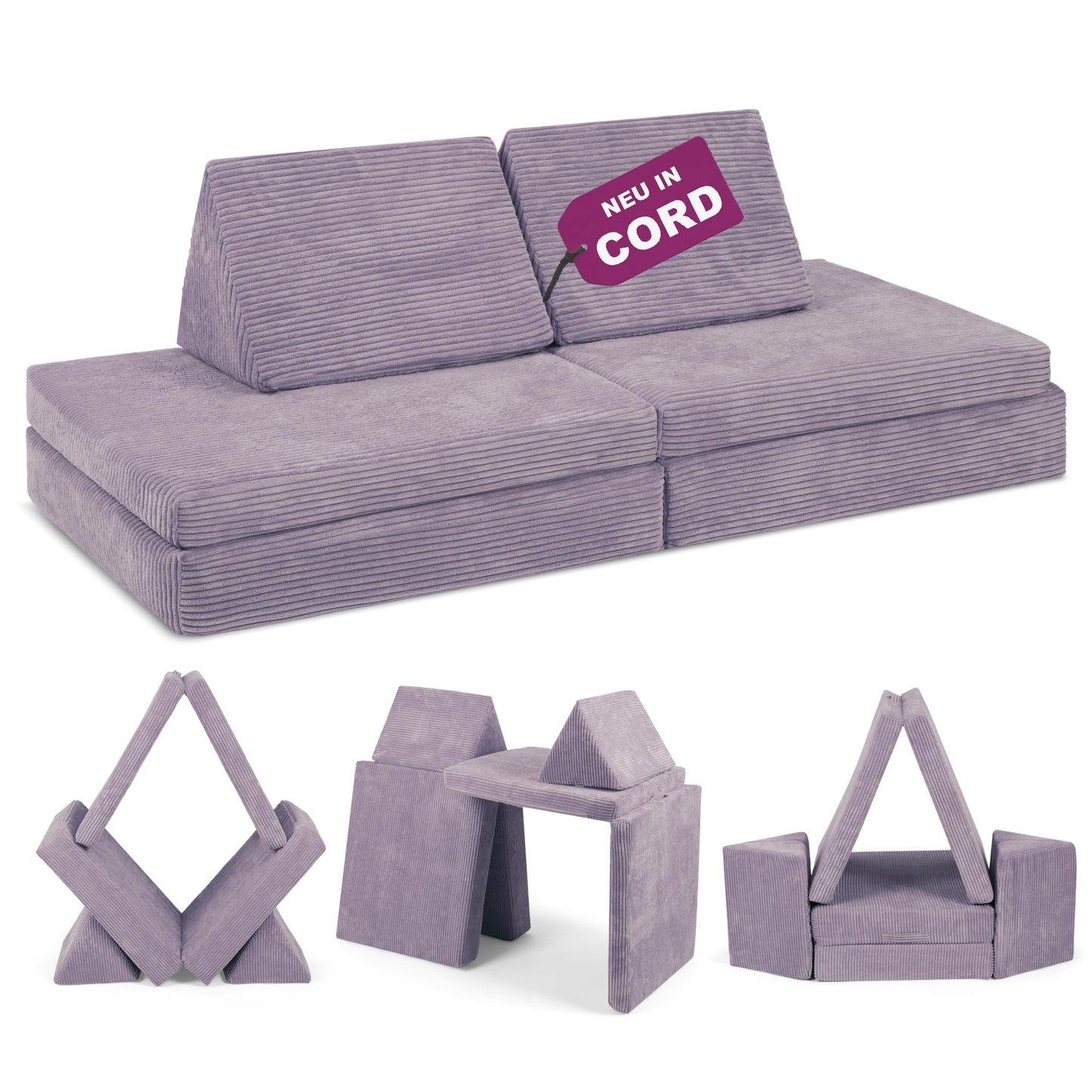 Spielsofa für Kinder, Oktopus Lila