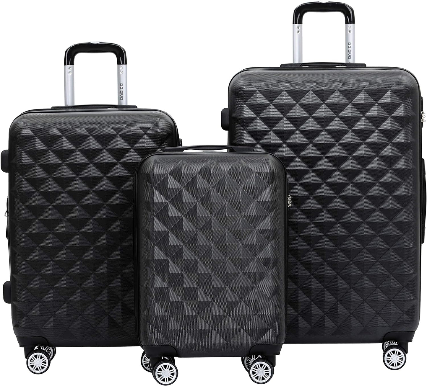 Reisekoffer Set, Schwarz