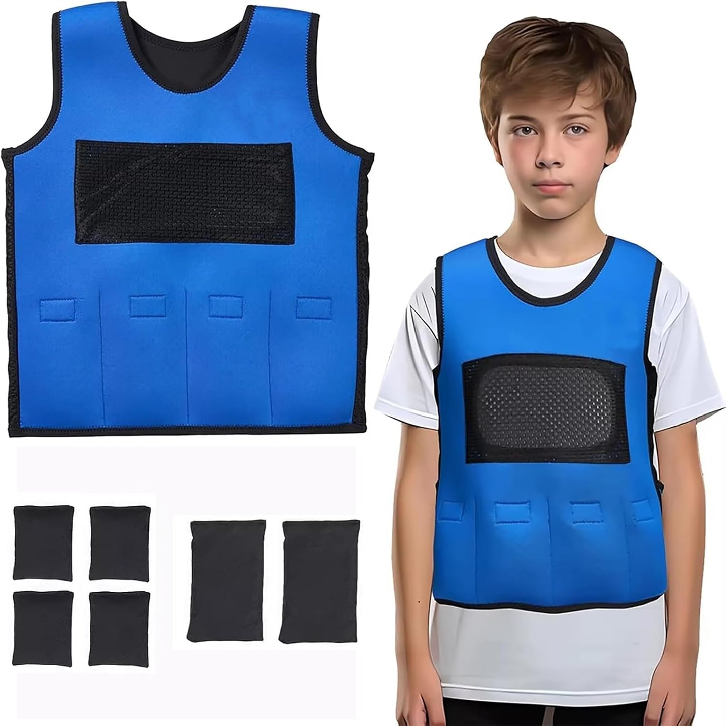 Kompressionsweste für Kinder, blue s