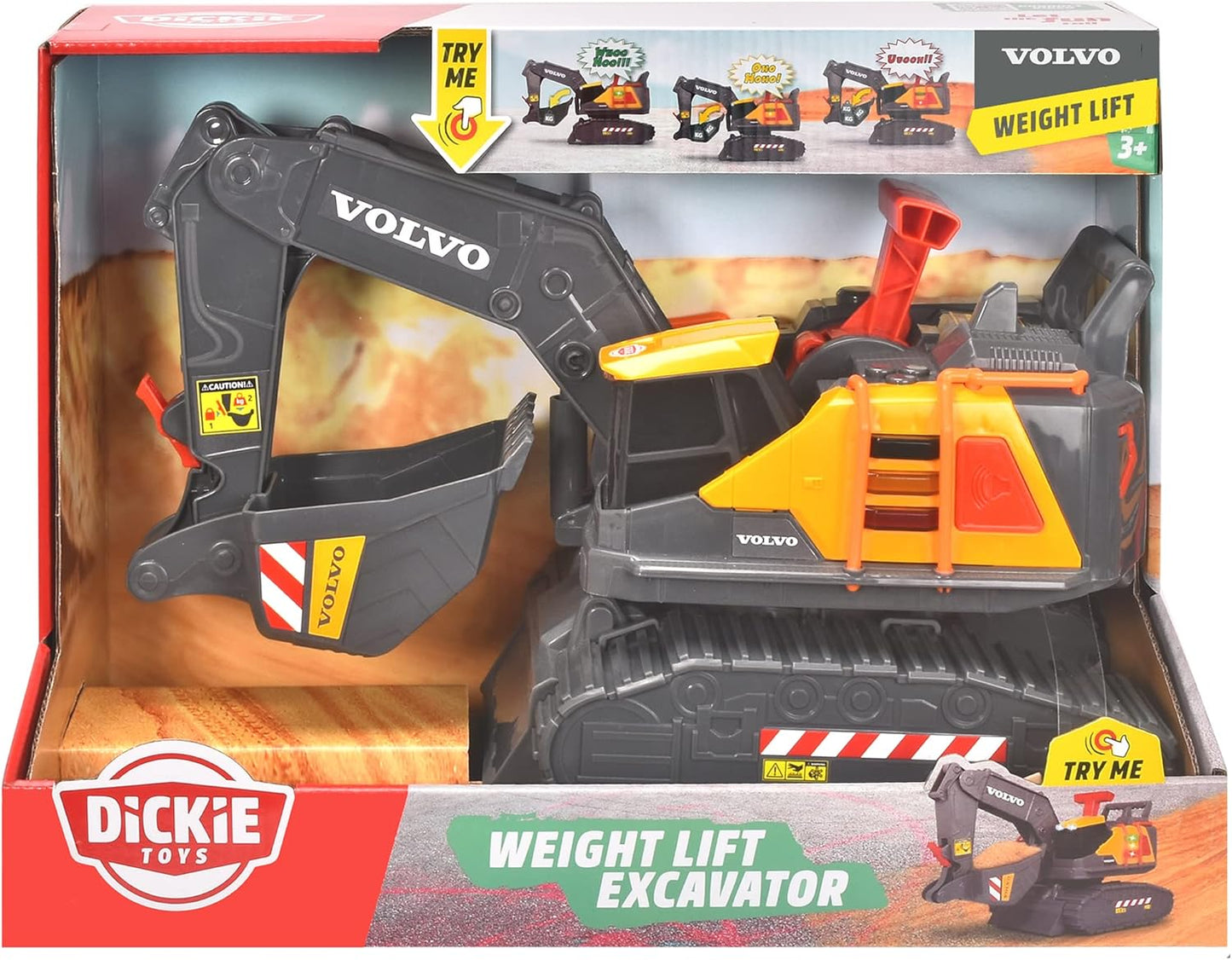 Volvo Spielzeugbagger mit Gewichtserkennung 203725006
