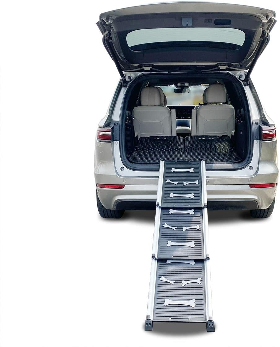 Teleskopische Hunderampe für Auto, 70kg Tragkraft
