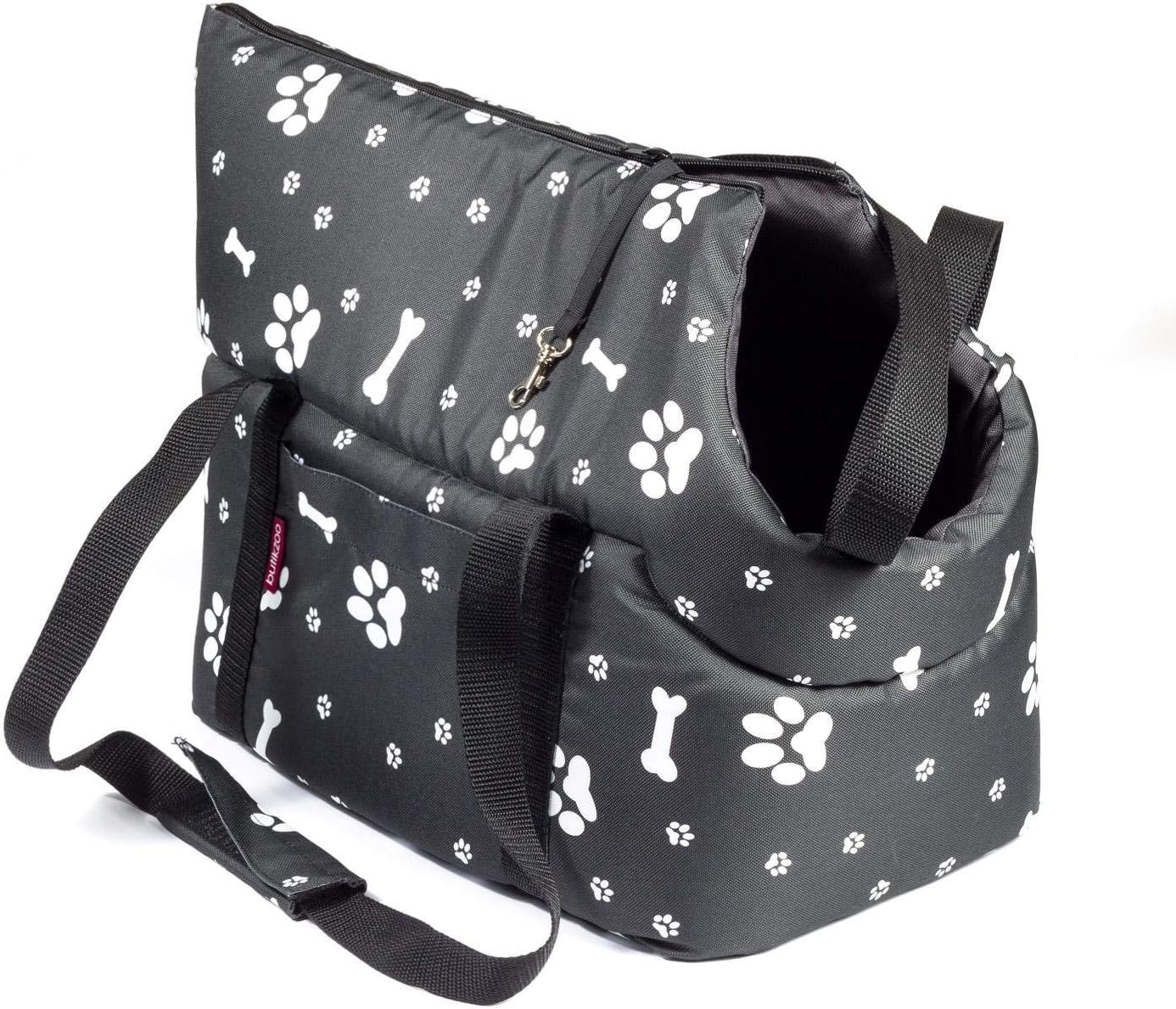 Tragetasche für kleine Haustiere bis 5 kg, L 34 x B 22 x H 26 cm Schwarz