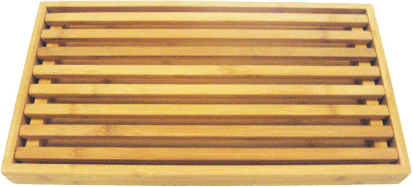 Brotschneidebrett mit Krümelrost und Auffangschale, 42.5L x 25B cm