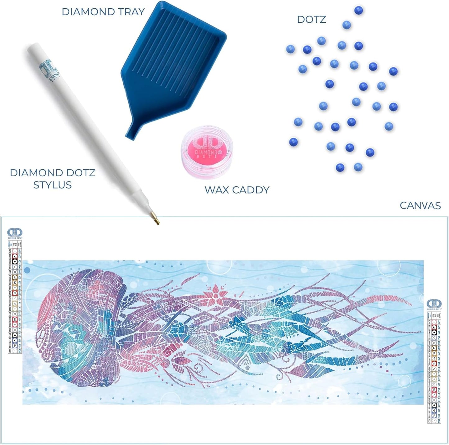 5D Diamond Painting-Set Qualle