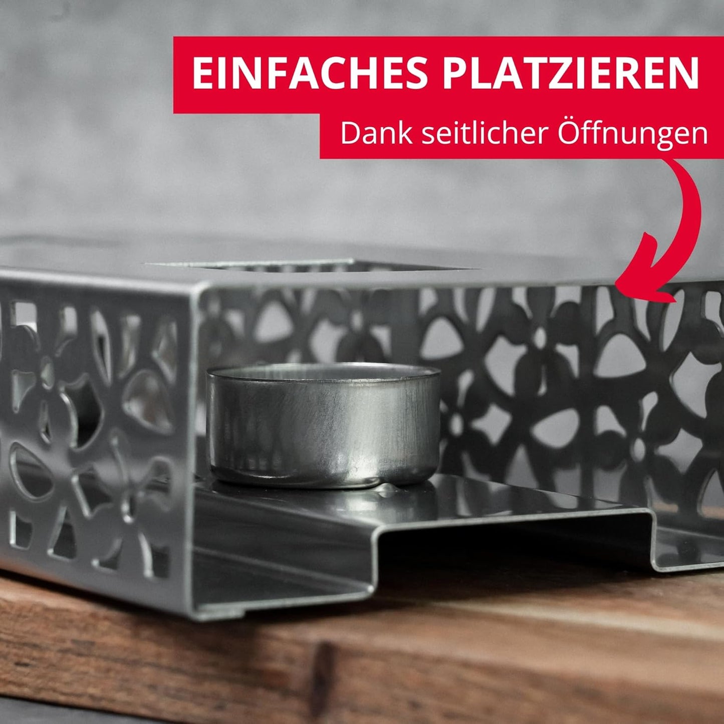 Speisenwärmer mit Teelichtern, Speisenwärmer