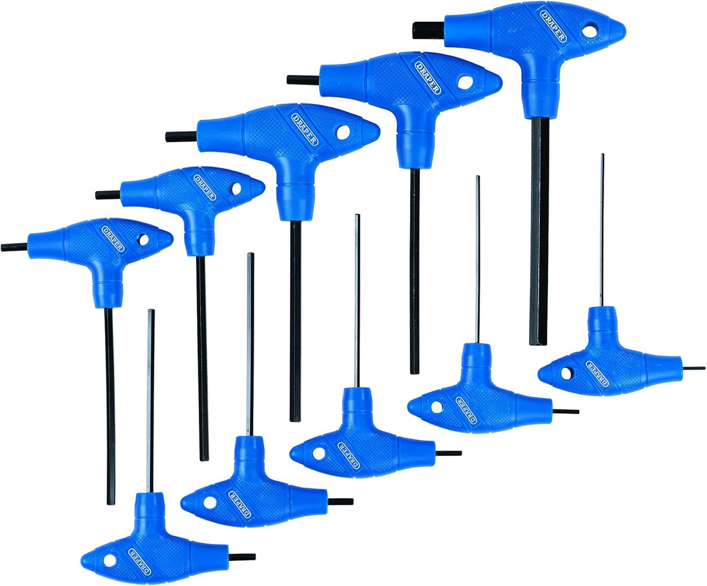 T-Griff Inbusschlüssel-Werkzeugsatz (10-teilig), 1 Blau