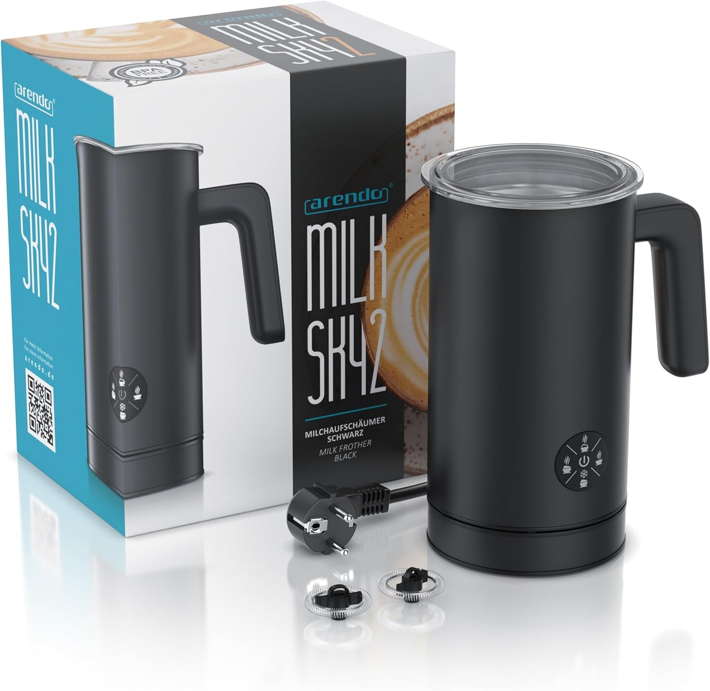 Milchaufschäumer, B: Schwarz Typ 2