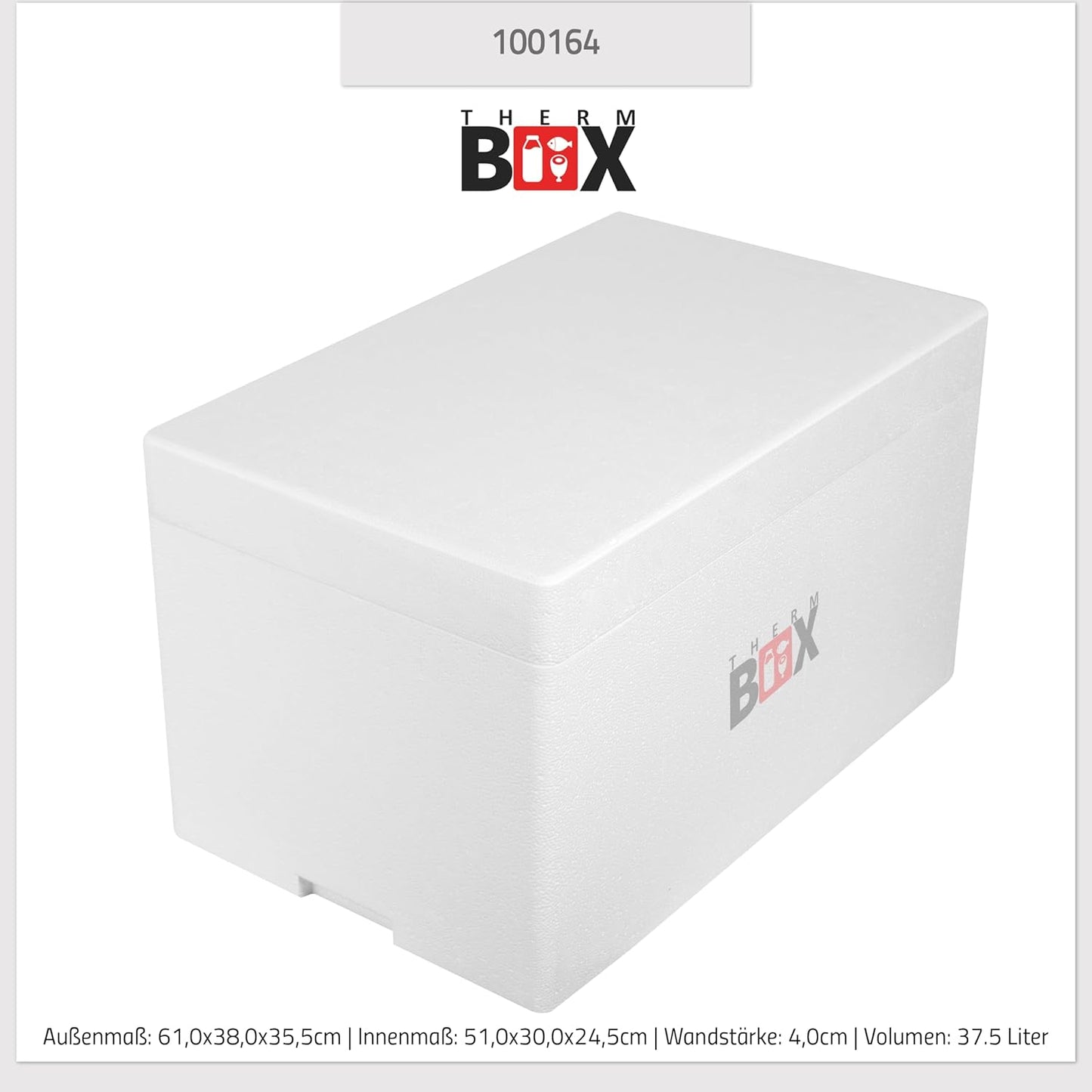 Styropor-Isolierbox (37,5L, wiederverwendbar)