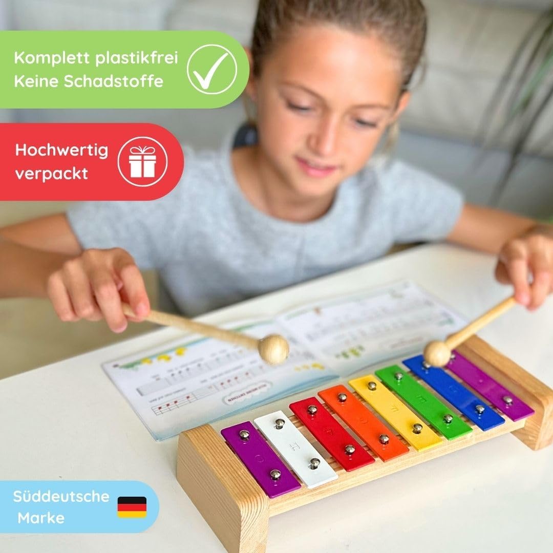 Glockenspiel mit Notenheft