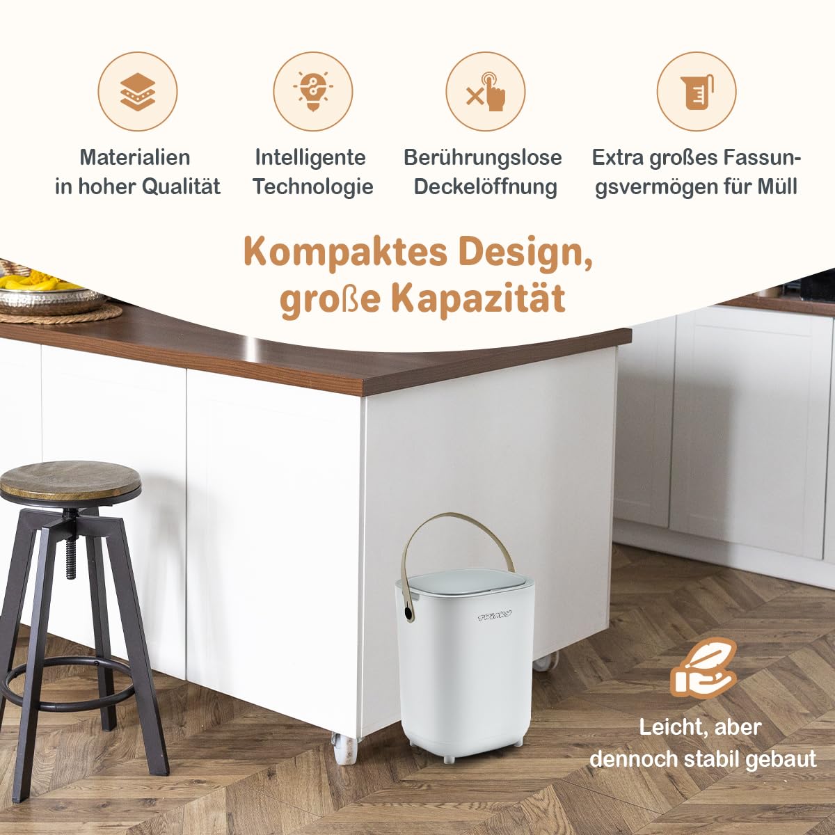 Windeleimer ohne Kassette, Grau