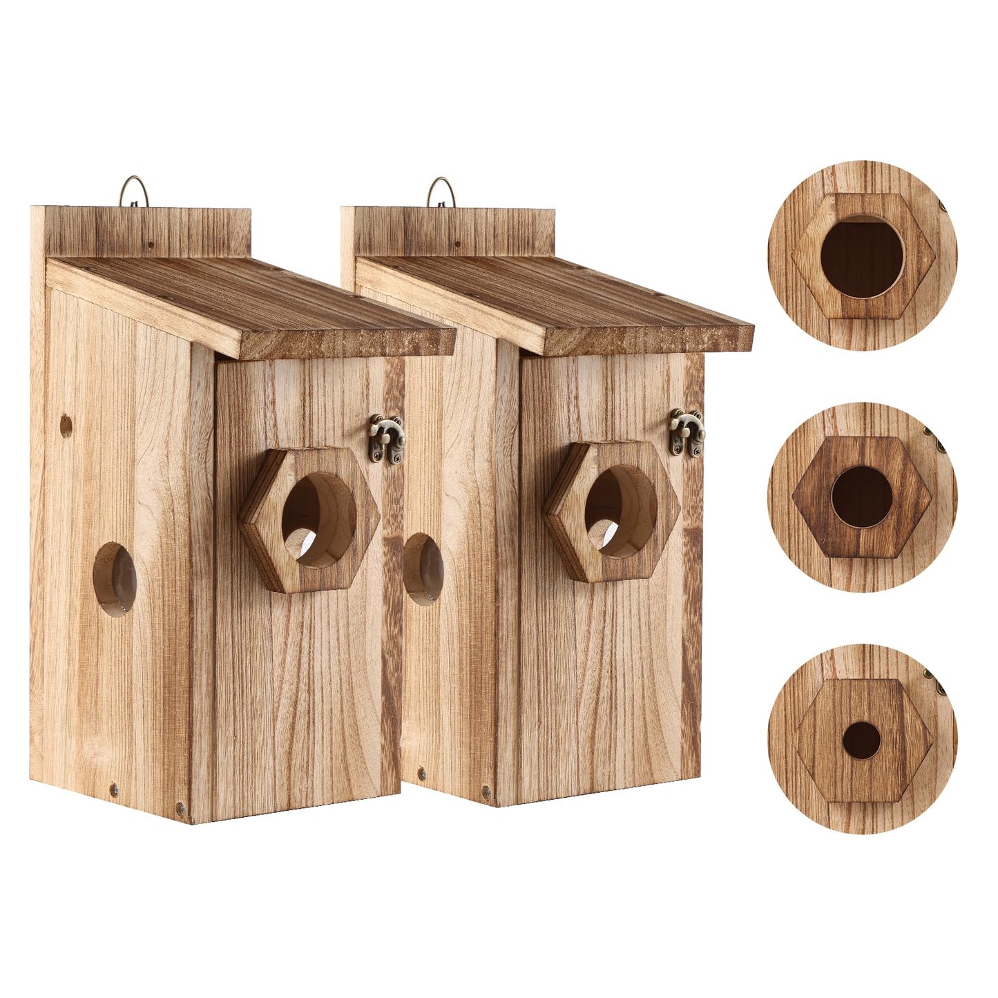 2er-Set Vogelhaus Bausatz, wetterfest, Vogelhaus F