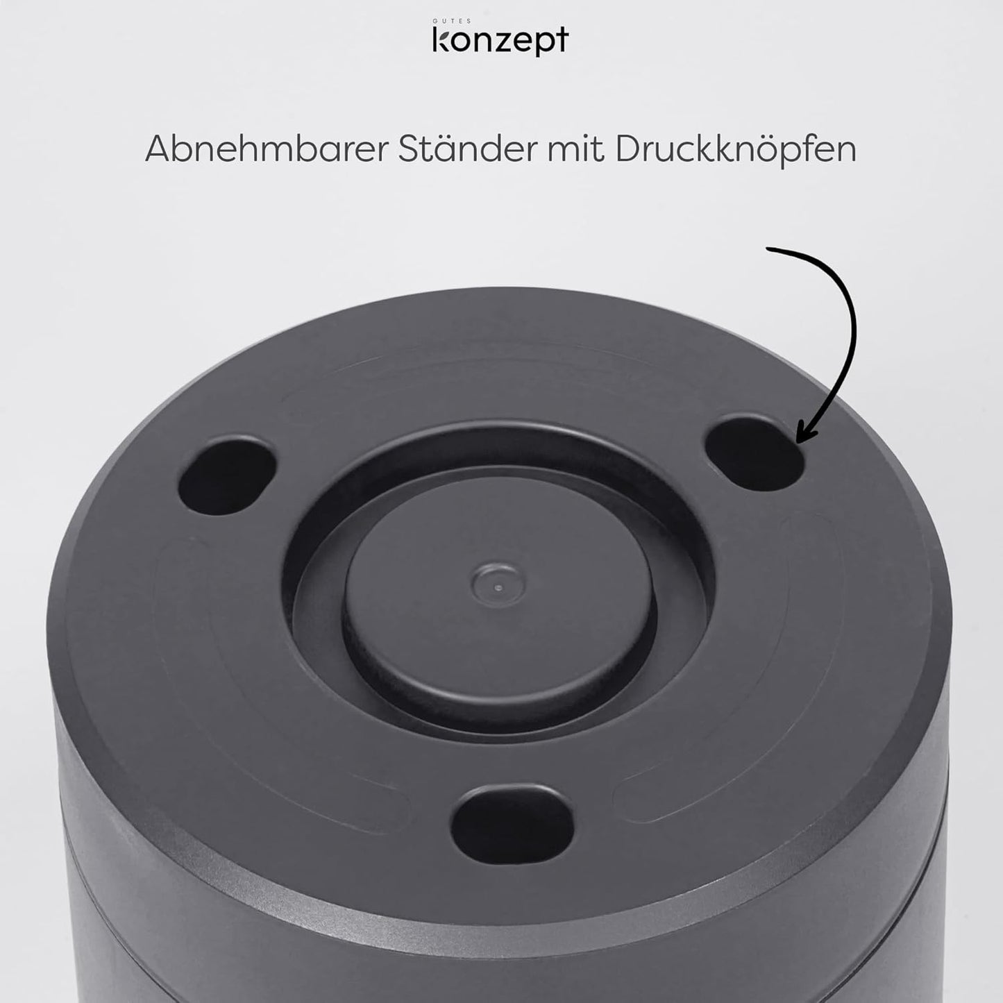 Grosser Blumentopf, Athrazit 38 cm