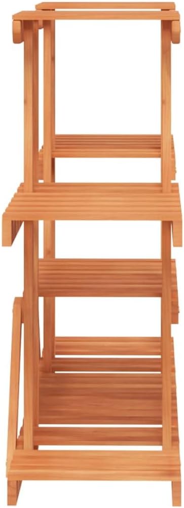 Pflanzenregal, 10 kg Belastbarkeit pro Boden, 110 x 25 x 73 cm Hellbraun
