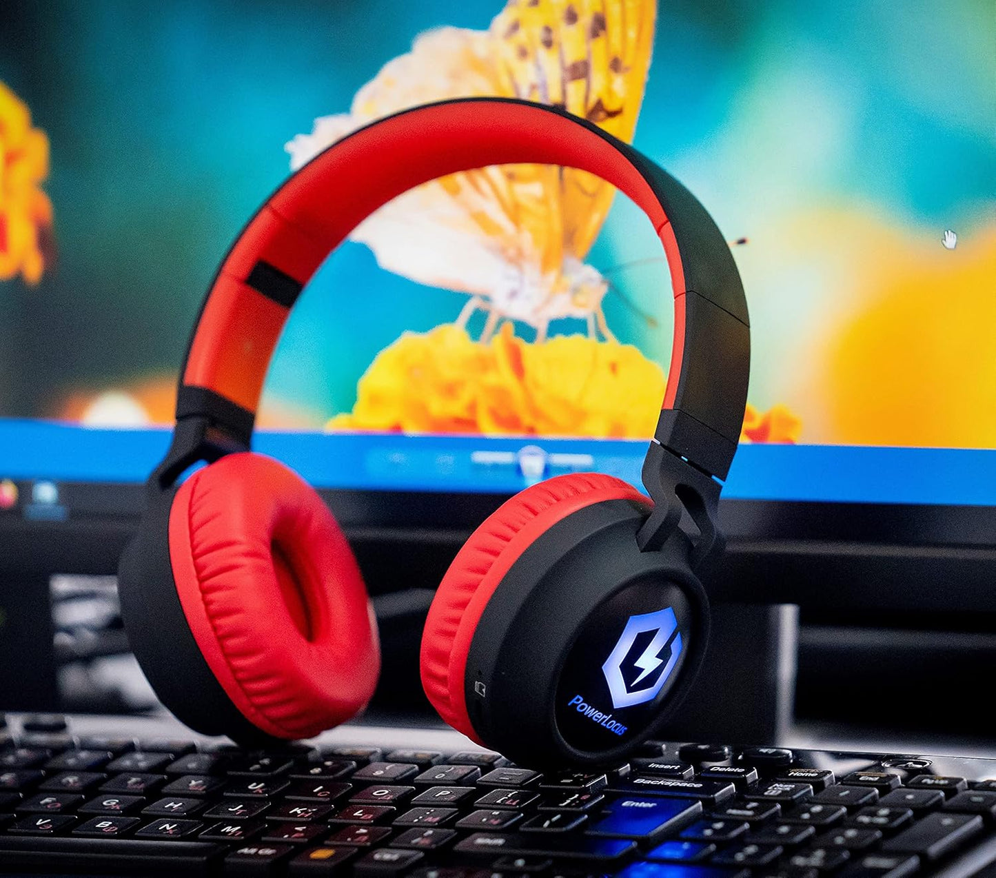 Kinderkopfhörer Bluetooth, Rot