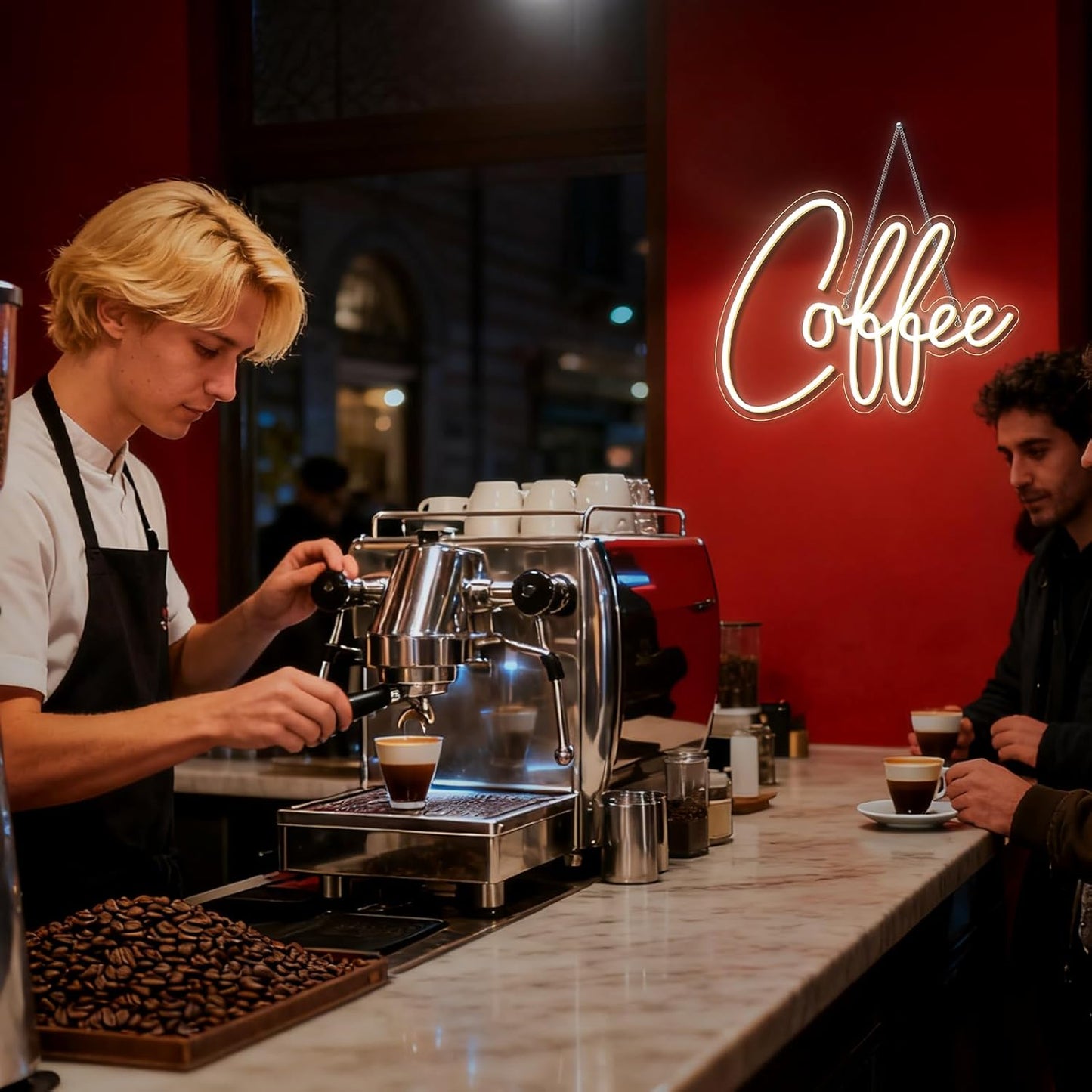 Neon Schild Coffee, Coffee