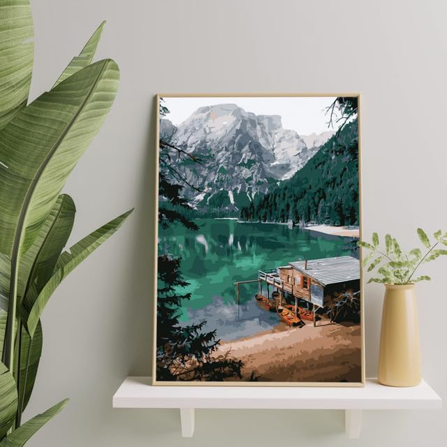Malen nach Zahlen Set 40x50 cm, Smaragdsee