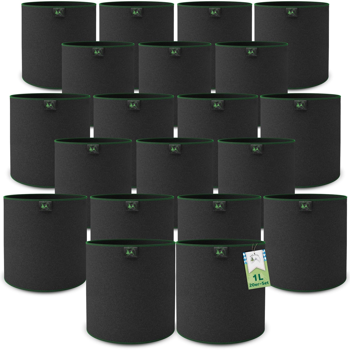 20er-Pack Pflanzsack-Set zur An- & Aufzucht, 1 Liter An- & Aufzucht 20